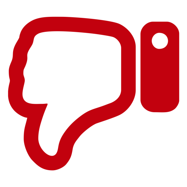 Значок дизлайка