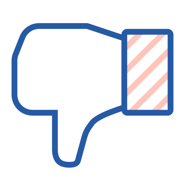 Дизлайк на прозрачном фоне