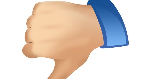 Смайлик большой палец вниз