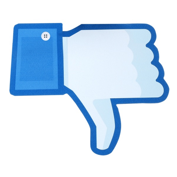 Синий дизлайк