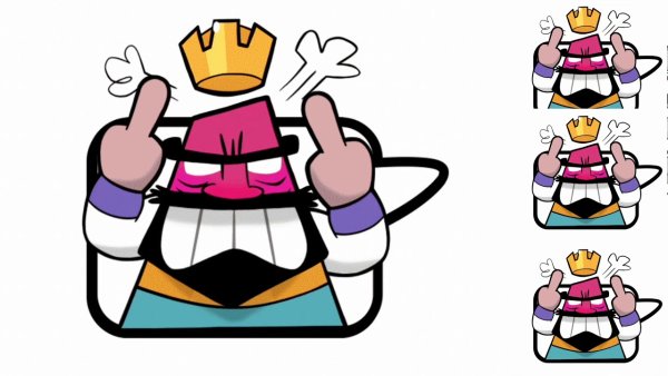 Клеш рояль ЭМОДЖИ короля