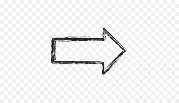 Стикер стрелки на прозрачном фоне