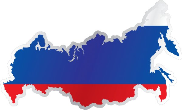 Силуэт территории России