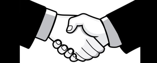 Стикер рукопожатие