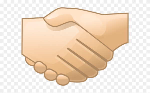 Смайлик пожать руку