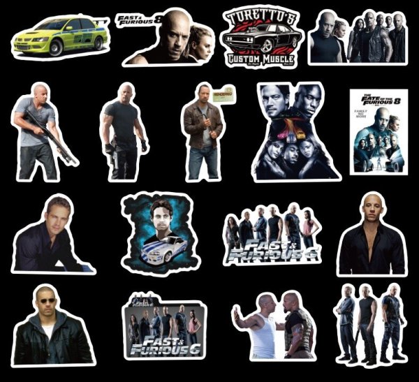 Наклейки на Скайлайн из Форсажа