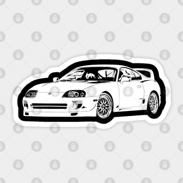 Тойота Супра Форсаж Декаль