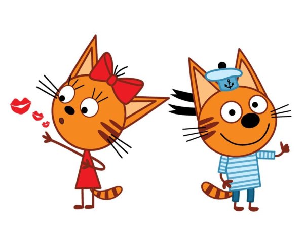 Три кота Коржик Карамелька