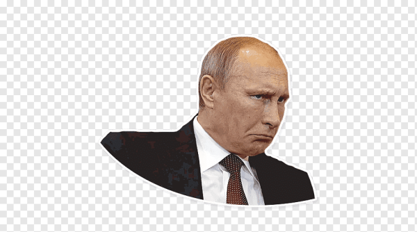 Лицо Путина на белом фоне
