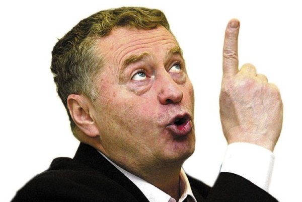 Жириновский на белом фоне