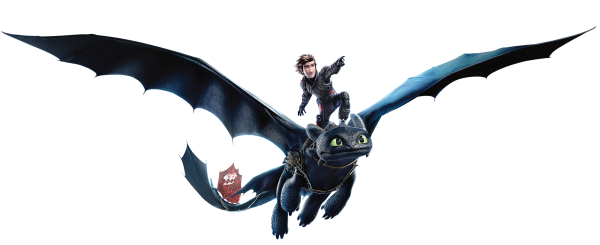 Приручить дракона на белом фоне