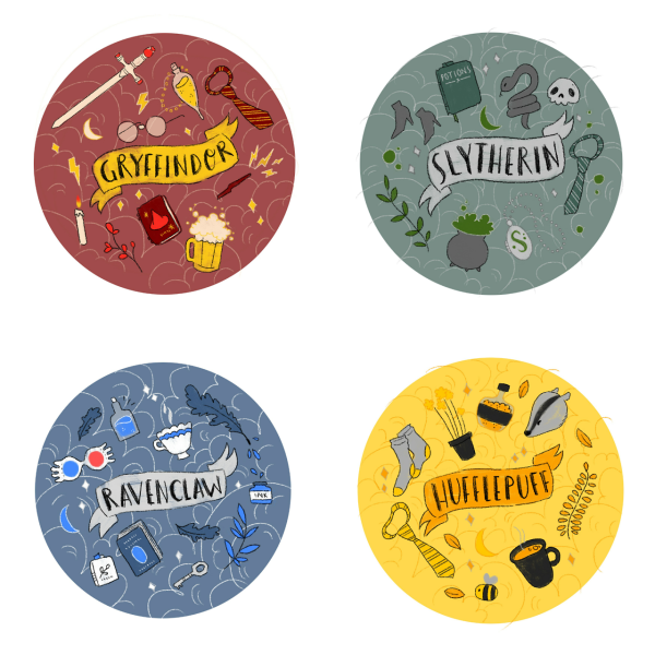 Стикеры Гарри Поттер на прозрачном фоне