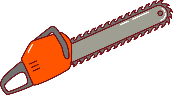 Бензопила клипарт вектор