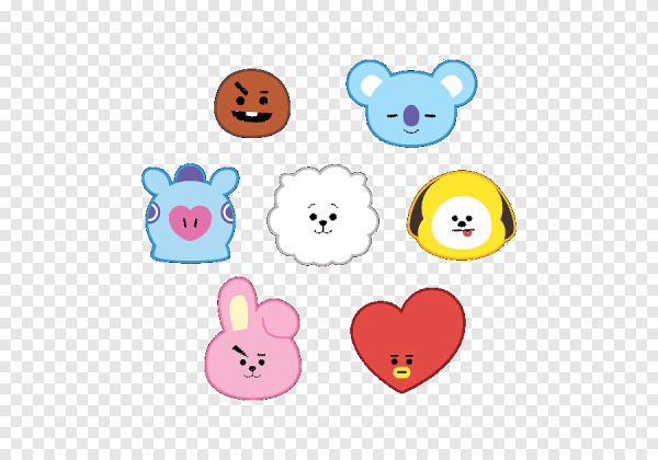 Наклейки BTS И bt21