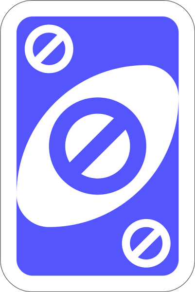 Синяя карточка уно