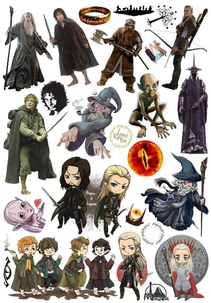 Наклейки Властелин колец