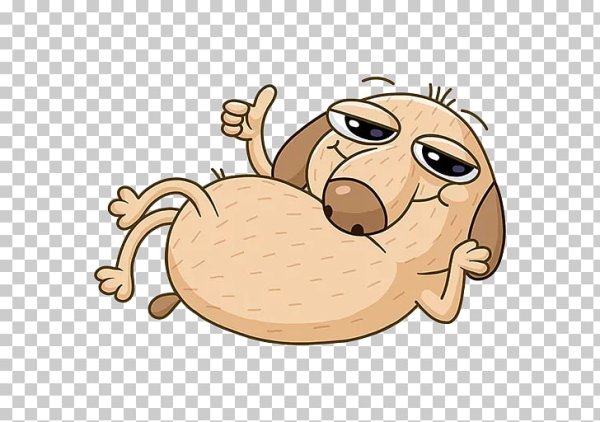 Стикер собака ВК Дигги