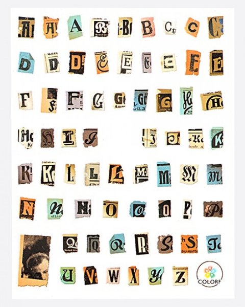 Буквы из журналов русские