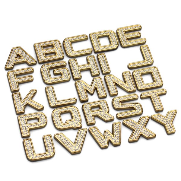 Наклейка металлические буквы