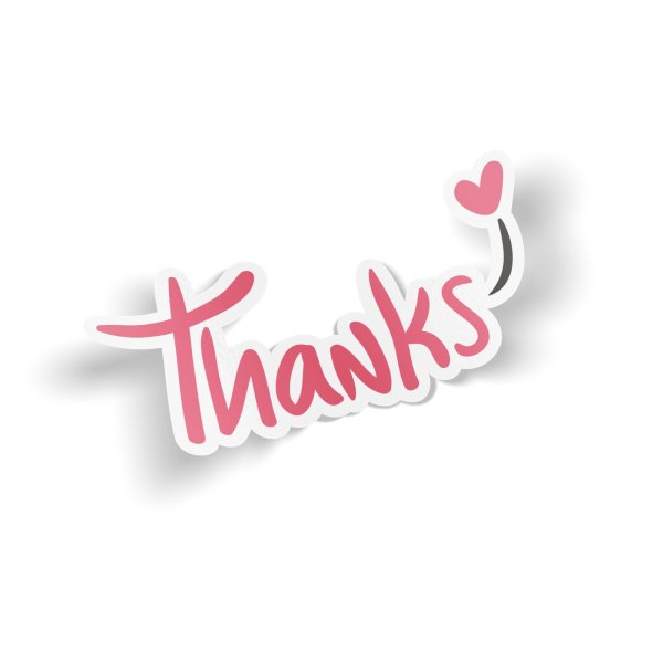 Стикер thanks