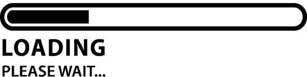 Надпись loading без фона