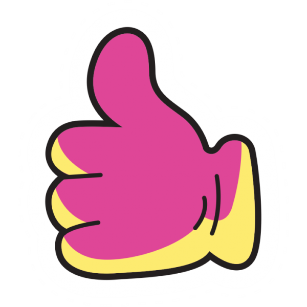 Стикер палец вверх