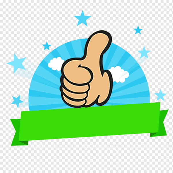 Стикер большой палец вверх
