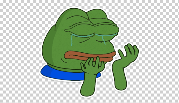Пепе лягушка грустная