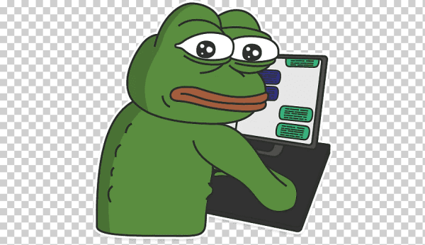 Грустная жабка Пепе