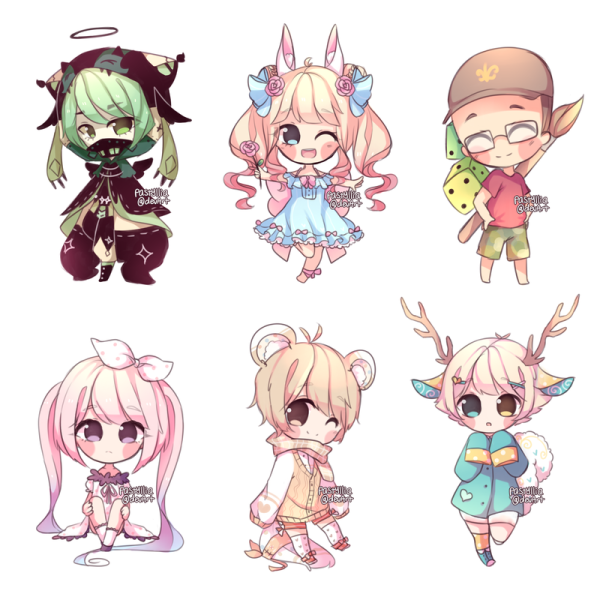 Ганшин персонажи Чиби