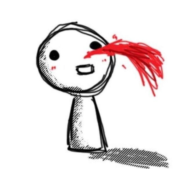 Аниме гифка кровь из носа