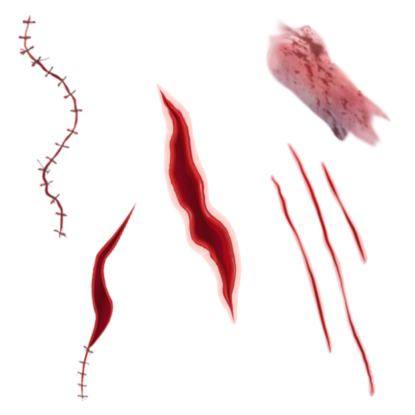 Кровавые глаза без фона