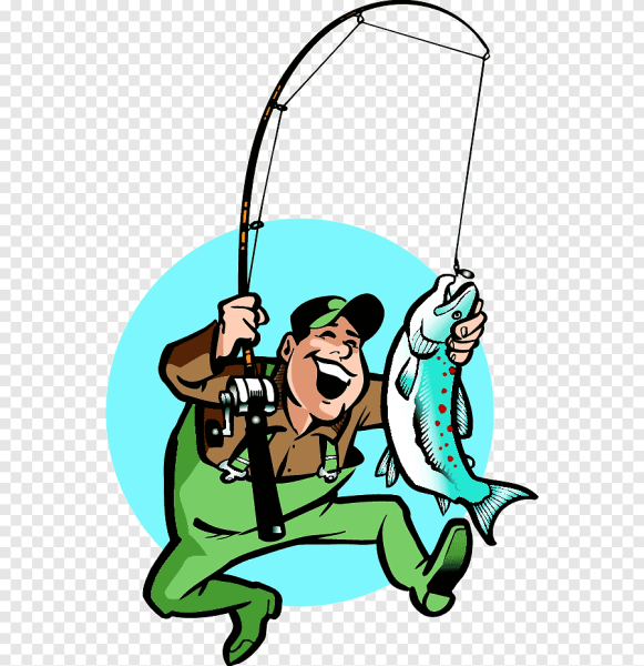 Рыбак мультяшный