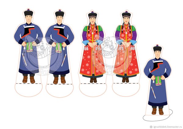 Нарисовать бурята