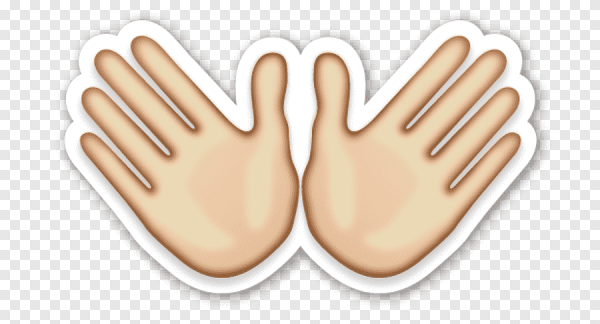 Ладошки на прозрачном фоне