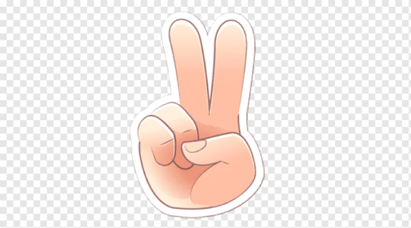 Смайлик два пальца