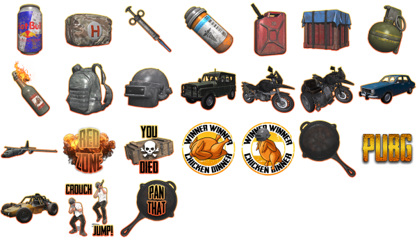 PUBG атрибуты игры