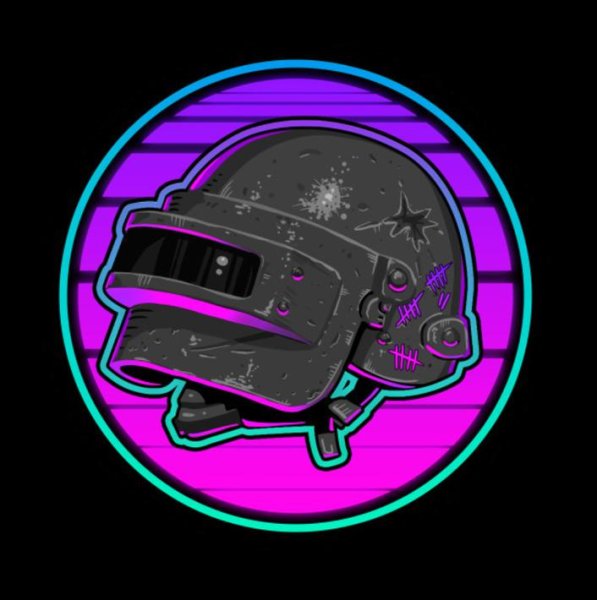 Шлем ПУБГ арт