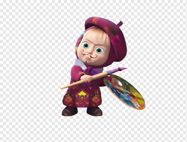 Маша и медведь Маша художница