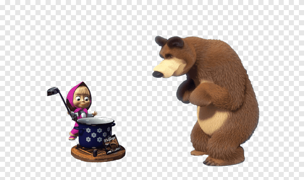 Маша и медведь медведь сидит