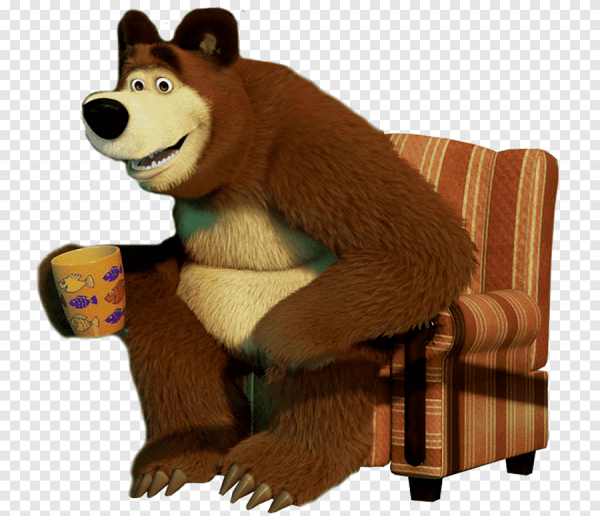 Герои мультика Маша и медведь медведь