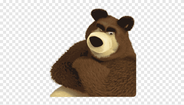 Плюшевая игрушка медведь из Маши и медведя