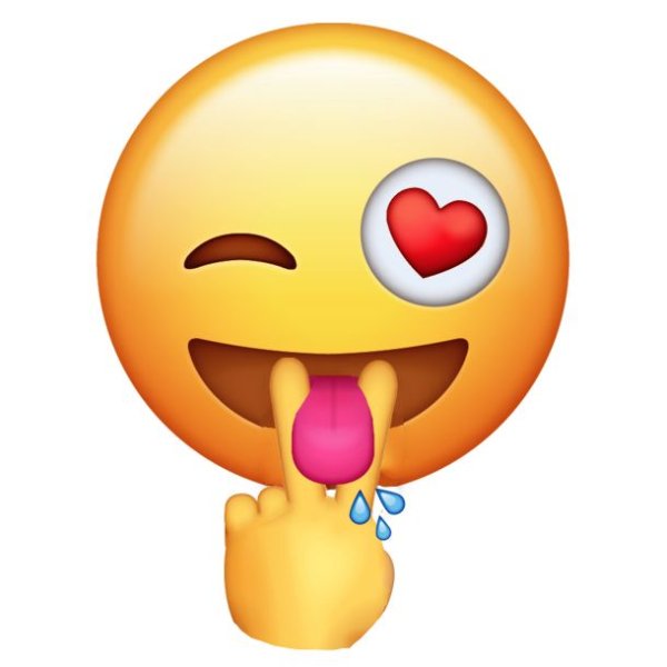 Смайлик с текущей слюной