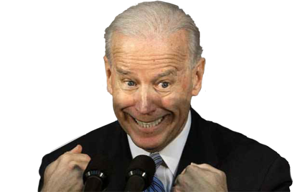 Джо Байден на белом фоне