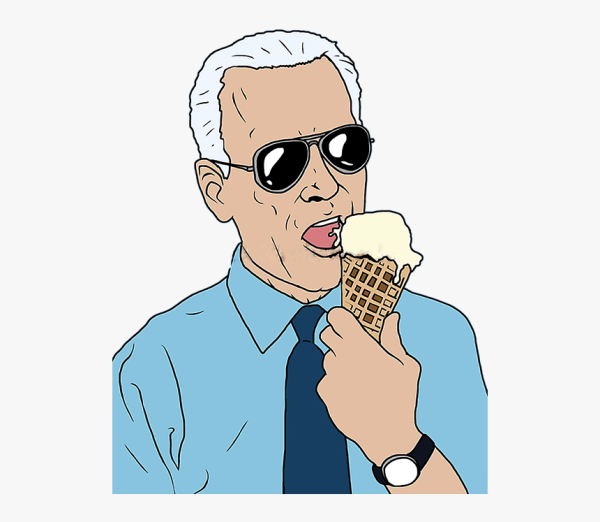 Веселый Байден рисунок