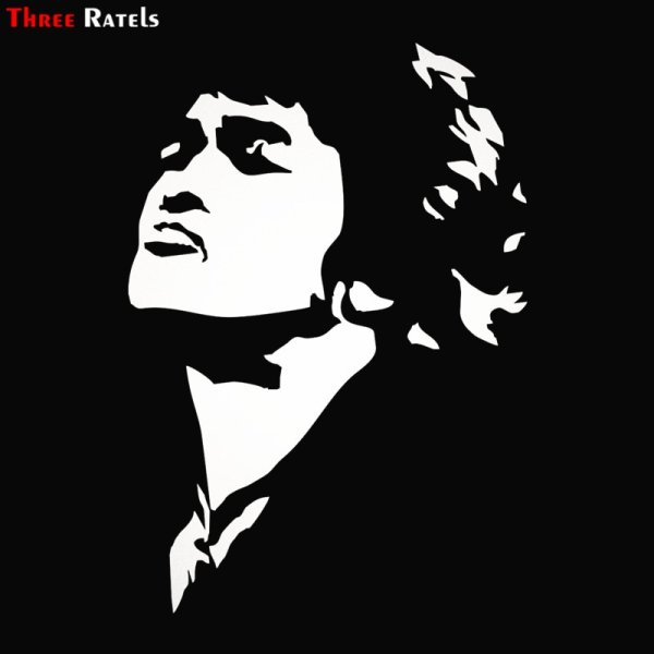 Виктор Цой трафаретный портрет