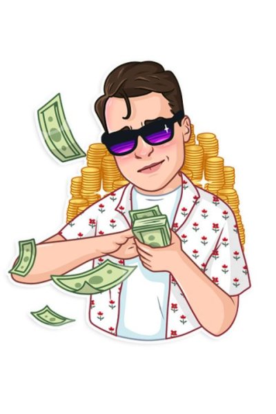 Стикер деньги