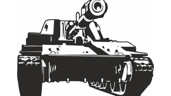 Танк военный стикер