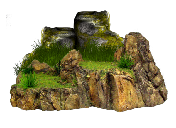 Скала на прозрачном фоне