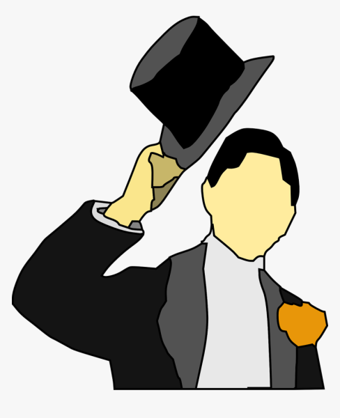 Человек снимает шляпу